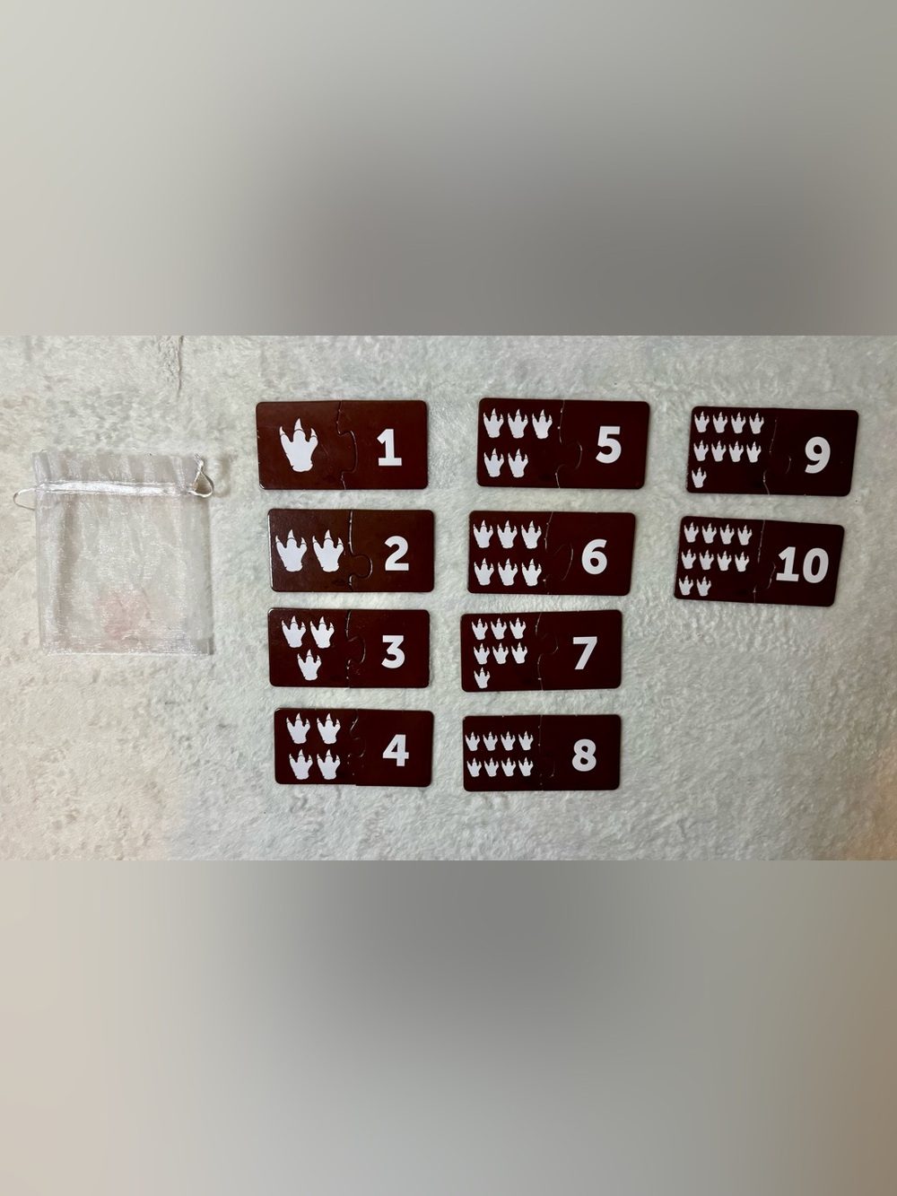 Educational Number Matching Game Puzzle